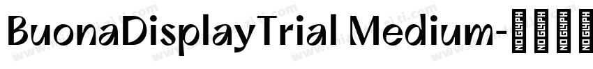 BuonaDisplayTrial Medium字体转换